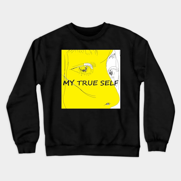 MY TRUE SELF Crewneck Sweatshirt by zzzozzo